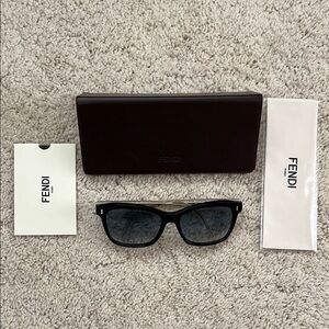 Fendi Black Sunglasses with Accessories